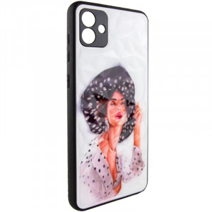 TPU+PC чехол Prisma Ladies для Samsung Galaxy A05 Girl in a hat