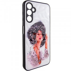 TPU+PC чехол Prisma Ladies для Samsung Galaxy A05s Girl in a hat