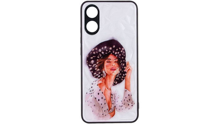 TPU+PC чохол Prisma Ladies для Oppo A38 / A18 Girl in a hat - фото