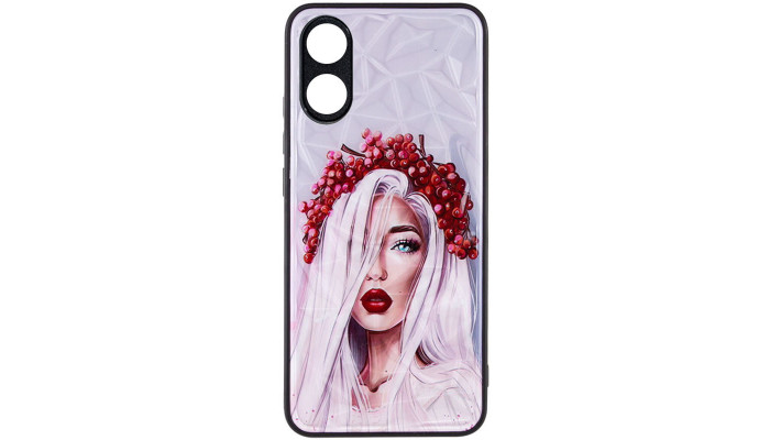 TPU+PC чехол Prisma Ladies для Oppo A38 / A18 Ukrainian Girl - фото