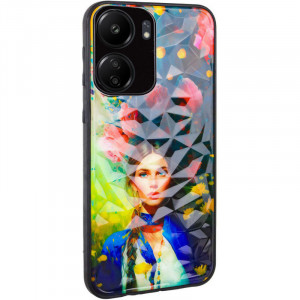 TPU+PC чохол Prisma Ladies для Xiaomi Redmi 13C / Poco C65 Peonies