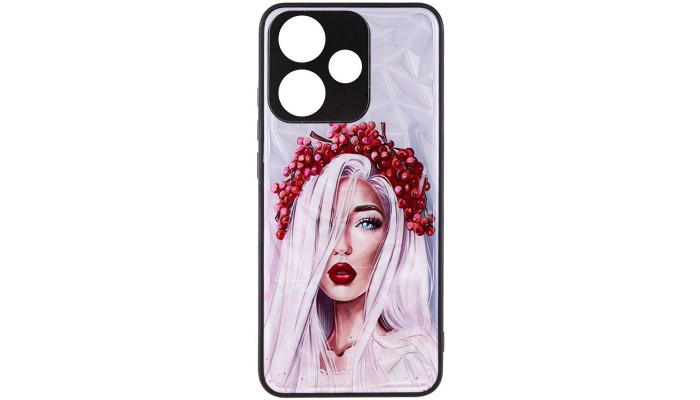 TPU+PC чохол Prisma Ladies для Xiaomi Redmi 13 4G / Poco M6 4G Ukrainian Girl - фото