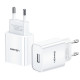 СЗУ USAMS US-CC075 T18 Single USB Travel Charger (EU) (Белый)