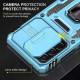 Ударостійкий чохол Camshield Army Ring для Samsung Galaxy A23 4G Блакитний / Light Blue - фото