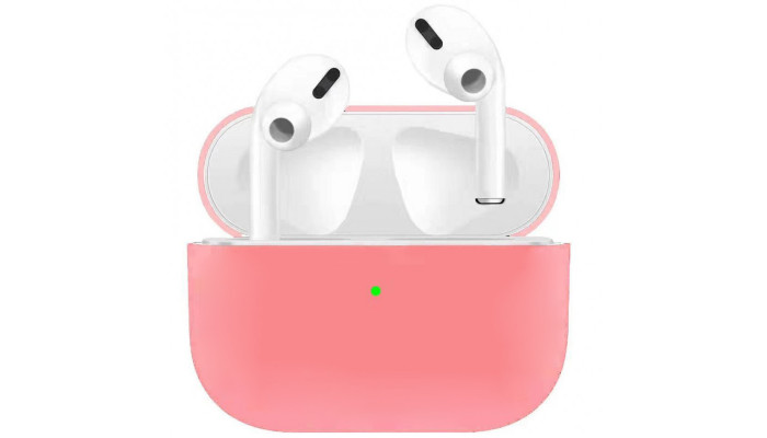 Силиконовый футляр для наушников AirPods Pro Pink - фото