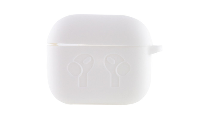 Силіконовий футляр для навушників AirPods 3 Білий / White - фото