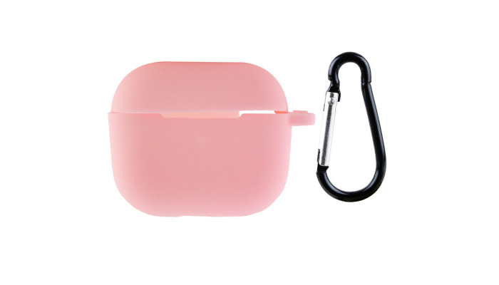 Силіконовий футляр для навушників AirPods 3 Рожевий / Light pink - фото