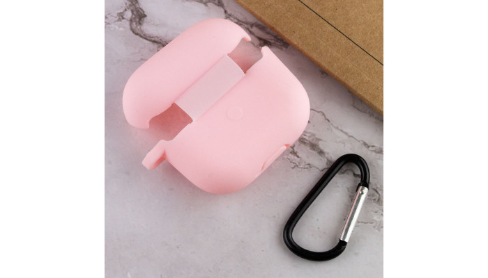 Силіконовий футляр для навушників AirPods 3 Рожевий / Light pink - фото