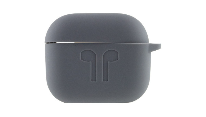 Силіконовий футляр для навушників AirPods 3 Сірий / Dark Gray - фото