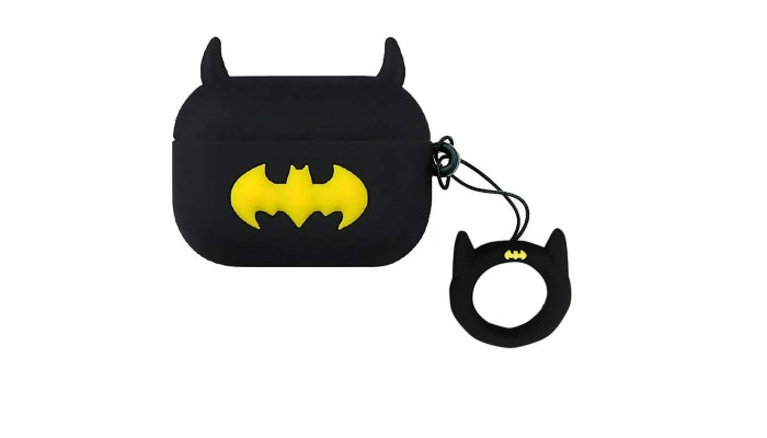 Силиконовый футляр Marvel & DC series для наушников AirPods Pro + кольцо Batman New 1 - фото