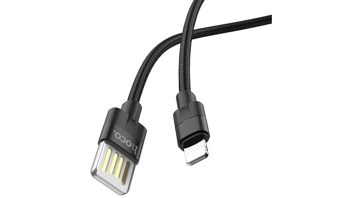 Дата кабель Hoco U55 Outstanding Lightning Cable (1.2m) Чорний - фото