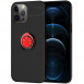TPU чохол Deen ColorRing під магнітний тримач (opp) для Apple iPhone 12 Pro / 12 (6.1") Чорний / Червоний