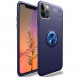 TPU чохол Deen ColorRing під магнітний тримач (opp) для Apple iPhone 12 Pro Max (6.7") Синій / Синій