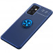 TPU чохол Deen ColorRing під магнітний тримач (opp) для Samsung Galaxy A72 4G / A72 5G Синій / Синій