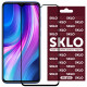Защитное стекло SKLO 3D (full glue) для Xiaomi Redmi Note 8 Pro Черный - фото