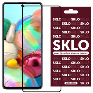 Защитное стекло SKLO 3D для Samsung Galaxy A71 / Note 10 Lite / M51 / M62 / M52 Черный