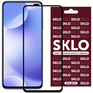 Защитное стекло SKLO 3D для Xiaomi K30 / Poco X3 / X3 NFC / X3 Pro / Mi 10T/ Mi 10T Pro Черный