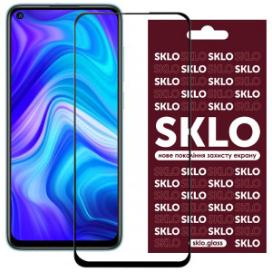 Захисне скло SKLO 3D для Xiaomi Redmi Note 9 / Redmi 10X / Note 9T / Note 9 5G Чорний