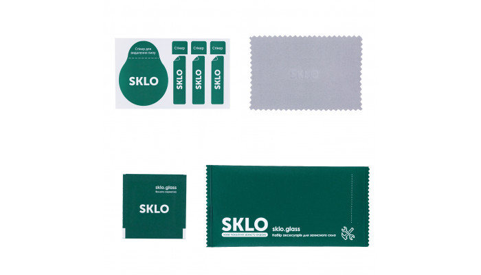 Захисне скло SKLO 3D (full glue) для Oppo A73 Чорний - фото