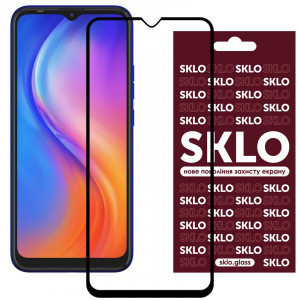 Защитное стекло SKLO 3D для TECNO Spark 6 Go Черный