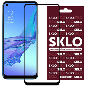 Захисне скло SKLO 3D для Oppo Reno 5 Lite Чорний