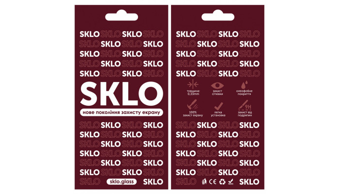 Защитное стекло SKLO 3D (full glue) для Oppo A54 4G / A55 4G Черный - фото