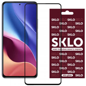 Защитное стекло SKLO 3D для Xiaomi 11T / 11T Pro Черный