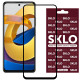 Захисне скло SKLO 3D (full glue) для Xiaomi Poco M4 Pro 5G Чорний - фото