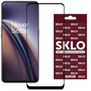 Защитное стекло SKLO 3D для Oppo Reno 7 4G / Reno 7 Lite 5G / Reno 8 4G / Reno 8 Lite Черный