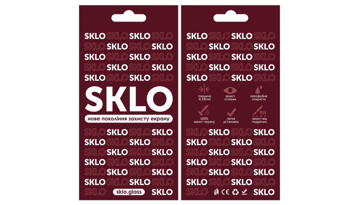 Защитное стекло SKLO 3D (full glue) для Oppo Reno 7 4G / Reno 7 Lite 5G / Reno 8 4G / Reno 8 Lite Черный - фото