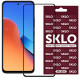 Захисне скло SKLO 3D (full glue) для Xiaomi Redmi 12 / Poco M6 Pro 5G Чорний - фото