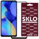 Защитное стекло SKLO 3D (full glue) для TECNO Spark 10 Pro Черный - фото