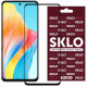 Защитное стекло SKLO 3D (full glue) для Oppo A58 4G Черный - фото