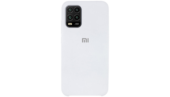 Чехол Silicone Cover (AAA) для Xiaomi Mi 10 Lite Белый / White - фото