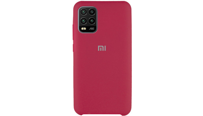 Чехол Silicone Cover (AAA) для Xiaomi Mi 10 Lite Красный / Red Raspberry - фото