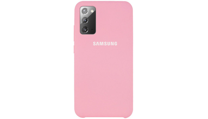 Чохол Silicone Cover (AAA) для Samsung Galaxy Note 20 Рожевий / Light pink - фото