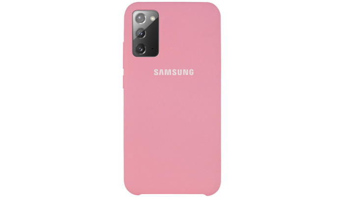 Чохол Silicone Cover (AAA) для Samsung Galaxy Note 20 Рожевий / Pink - фото