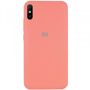 Чохол Silicone Cover Full Protective (AA) для Xiaomi Redmi 9A Рожевий / Peach