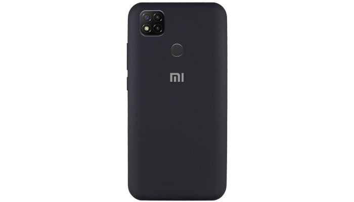 Чохол Silicone Cover Full Protective (AA) для Xiaomi Redmi 9C Чорний / Black - фото