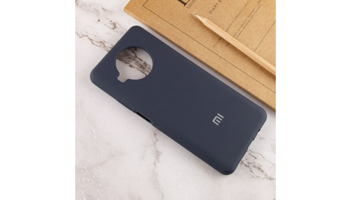 Чехол Silicone Cover Full Protective (AA) для Xiaomi Mi 10T Lite / Redmi Note 9 Pro 5G Темно-синий / Midnight blue - фото
