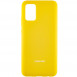 Чехол Silicone Cover Full Protective (AA) для Samsung Galaxy A02s Желтый / Yellow