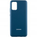 Чохол Silicone Cover Full Protective (AA) для Samsung Galaxy A02s Синій / Cosmos Blue
