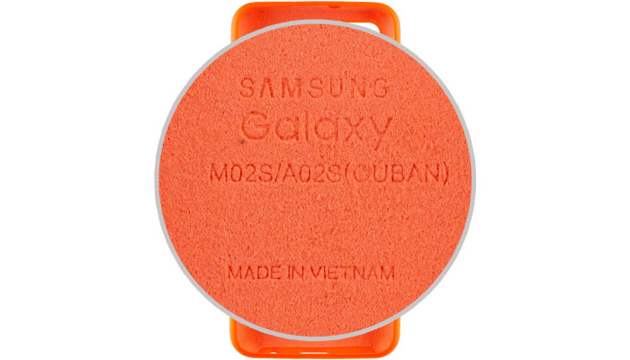 Чохол Silicone Cover Full Protective (AA) для Samsung Galaxy A02s Помаранчевий / Neon Orange - фото
