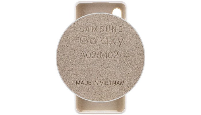 Чохол Silicone Cover Full Protective (AA) для Samsung Galaxy A02 Білий / White - фото