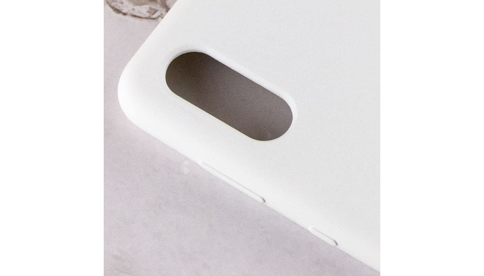 Чехол Silicone Cover Full Protective (AA) для Samsung Galaxy A02 Белый / White - фото