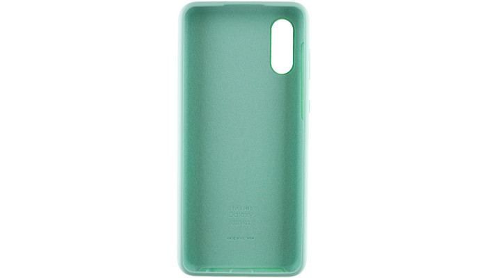 Чохол Silicone Cover Full Protective (AA) для Samsung Galaxy A02 Бірюзовий / Ice Blue - фото