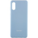 Чехол Silicone Cover Full Protective (AA) для Samsung Galaxy A02 Голубой / Lilac Blue - фото