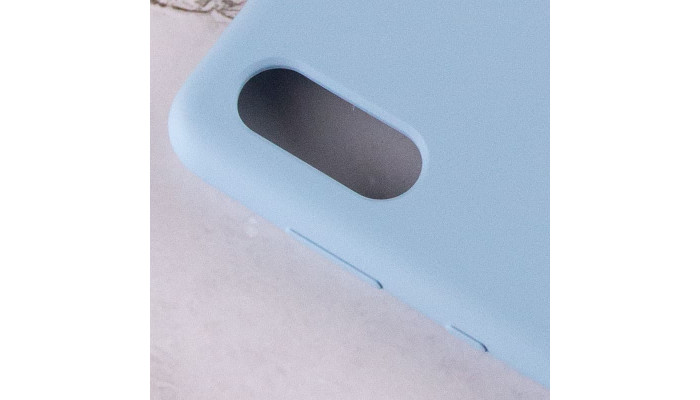Чохол Silicone Cover Full Protective (AA) для Samsung Galaxy A02 Блакитний / Lilac Blue - фото