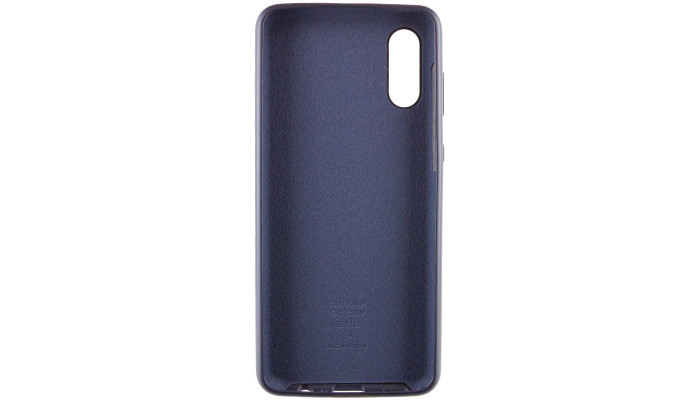 Чохол Silicone Cover Full Protective (AA) для Samsung Galaxy A02 Темно-синій / Midnight blue - фото