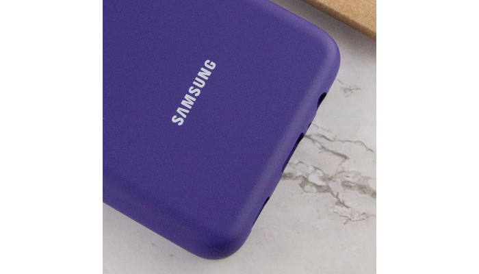 Чохол Silicone Cover Full Protective (AA) для Samsung Galaxy A02 Фіолетовий / Purple - фото